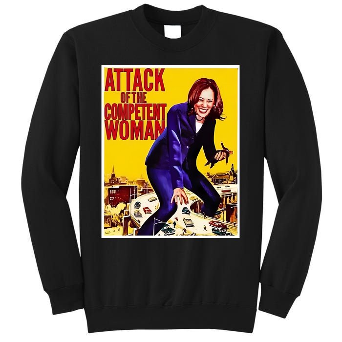 Attack Of The Competent Woman Kamala Harris Sweatshirt