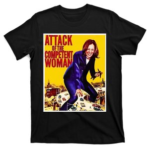 Attack Of The Competent Woman Kamala Harris T-Shirt