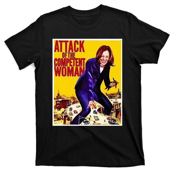 Attack Of The Competent Woman Kamala Harris T-Shirt