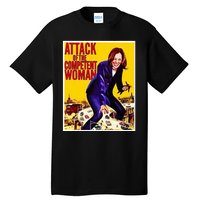 Attack Of The Competent Woman Kamala Harris Tall T-Shirt