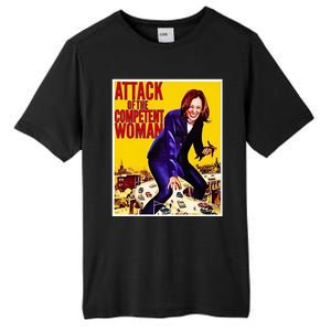 Attack Of The Competent Woman Kamala Harris Tall Fusion ChromaSoft Performance T-Shirt