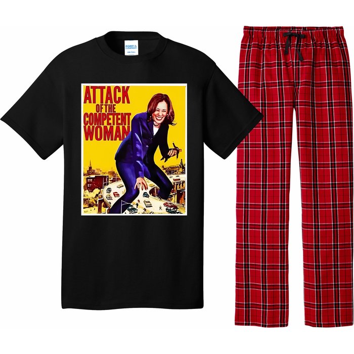 Attack Of The Competent Woman Kamala Harris Pajama Set