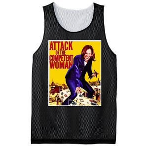 Attack Of The Competent Woman Kamala Harris Mesh Reversible Basketball Jersey Tank