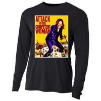 Attack Of The Competent Woman Kamala Harris Cooling Performance Long Sleeve Crew