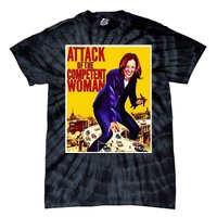 Attack Of The Competent Woman Kamala Harris Tie-Dye T-Shirt