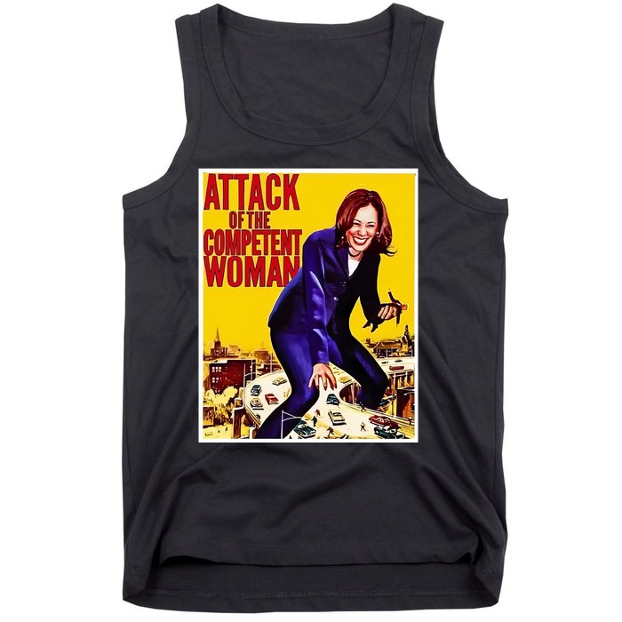 Attack Of The Competent Woman Kamala Harris Tank Top