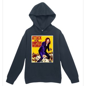 Attack Of The Competent Woman Kamala Harris Urban Pullover Hoodie