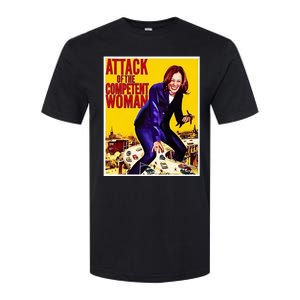 Attack Of The Competent Woman Kamala Harris Softstyle CVC T-Shirt