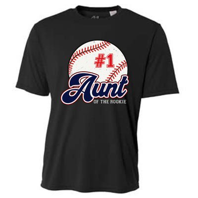 Aunt of the Rookie Rookie of the Year Baseball Aunties Cooling Performance Crew T-Shirt