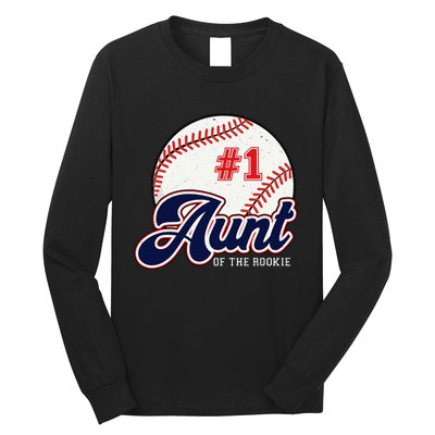 Aunt of the Rookie Rookie of the Year Baseball Aunties Long Sleeve Shirt