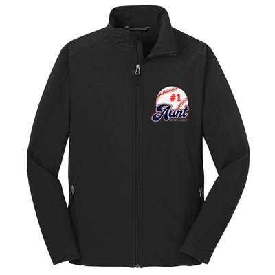 Aunt of the Rookie Rookie of the Year Baseball Aunties Core Soft Shell Jacket