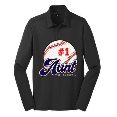 Aunt of the Rookie Rookie of the Year Baseball Aunties Silk Touch Performance Long Sleeve Polo