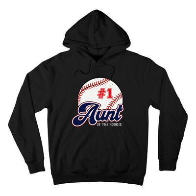 Aunt of the Rookie Rookie of the Year Baseball Aunties Tall Hoodie