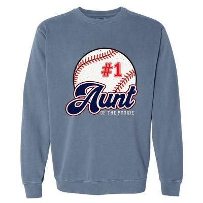 Aunt of the Rookie Rookie of the Year Baseball Aunties Garment-Dyed Sweatshirt