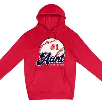 Aunt of the Rookie Rookie of the Year Baseball Aunties Premium Pullover Hoodie