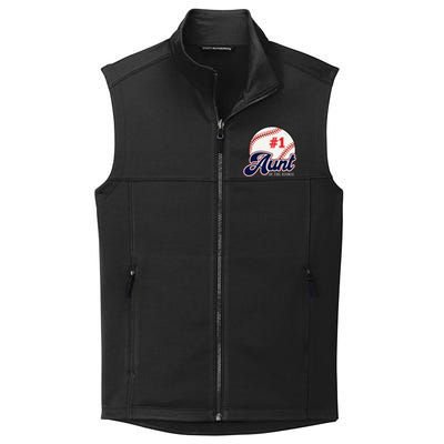 Aunt of the Rookie Rookie of the Year Baseball Aunties Collective Smooth Fleece Vest