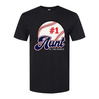 Aunt of the Rookie Rookie of the Year Baseball Aunties Softstyle CVC T-Shirt