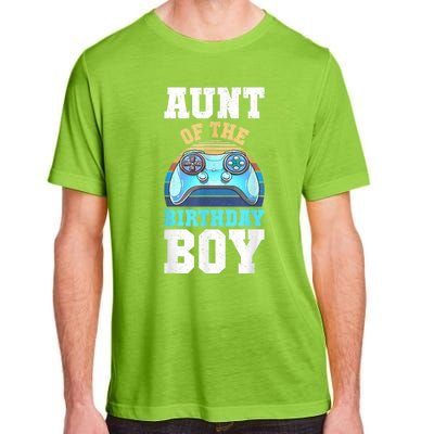 Aunt Of The Birthday Boy Matching Video Gamer Birthday Party Adult ChromaSoft Performance T-Shirt