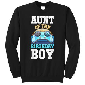 Aunt Of The Birthday Boy Matching Video Gamer Birthday Party Sweatshirt