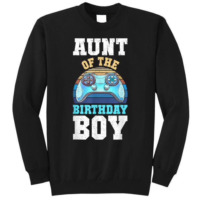 Aunt Of The Birthday Boy Matching Video Gamer Birthday Party Sweatshirt