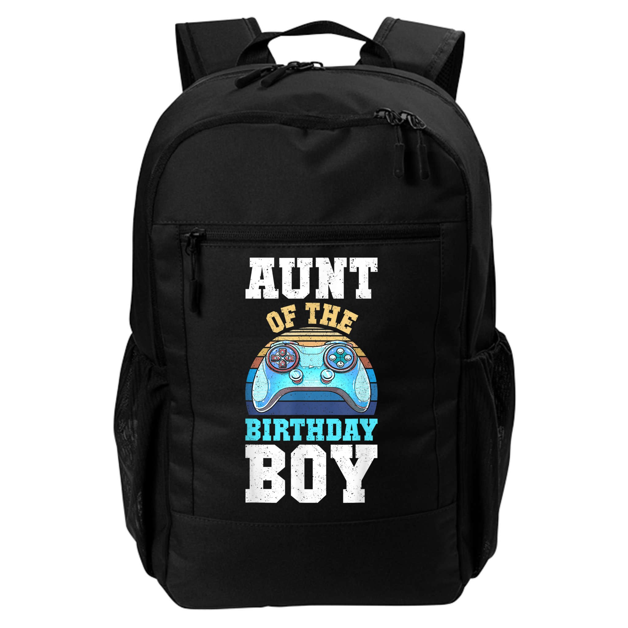 Aunt Of The Birthday Boy Matching Video Gamer Birthday Party Backpack