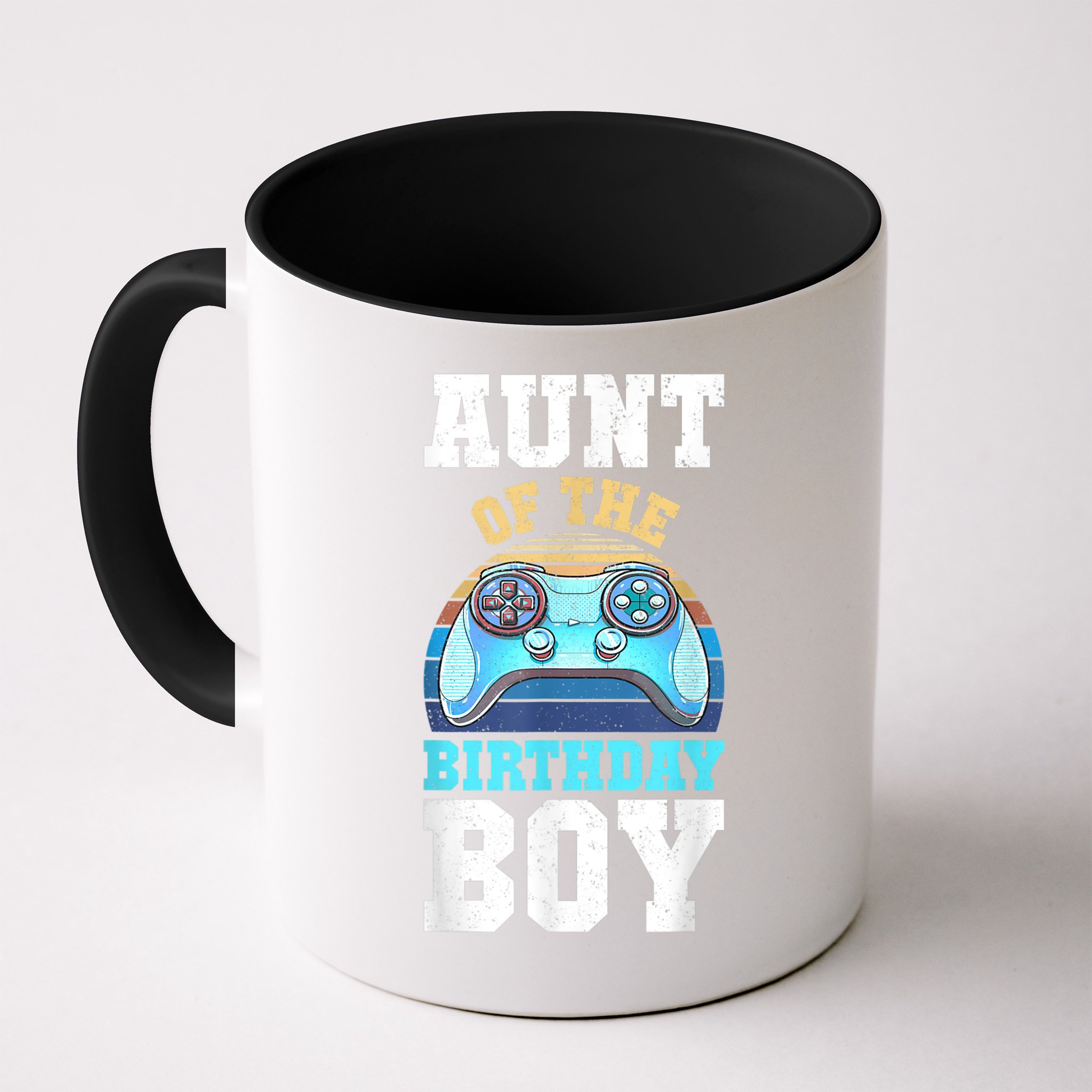Aunt Of The Birthday Boy Matching Video Gamer Birthday Party Mug