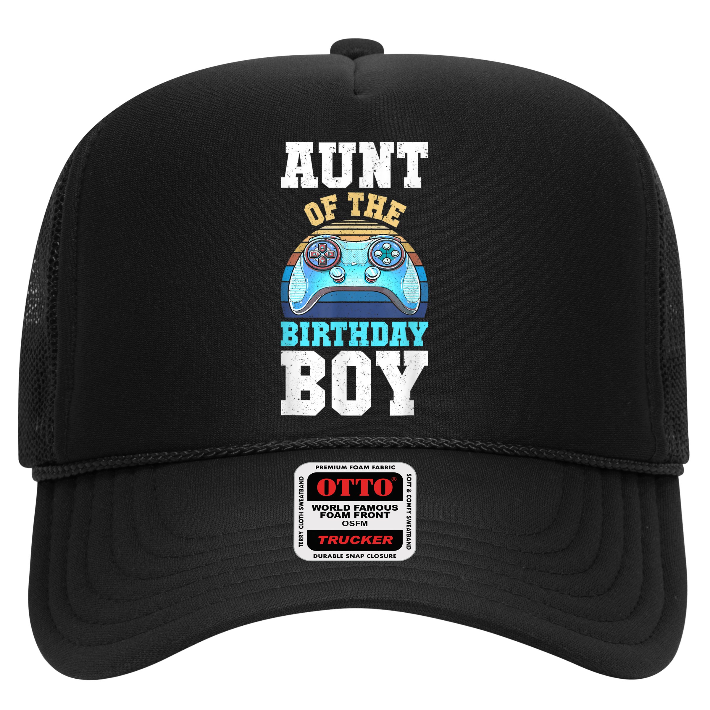 Aunt Of The Birthday Boy Matching Video Gamer Birthday Party Hat