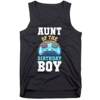 Aunt Of The Birthday Boy Matching Video Gamer Birthday Party Tank Top