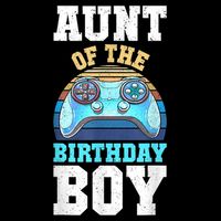 Aunt Of The Birthday Boy Matching Video Gamer Birthday Party Visor