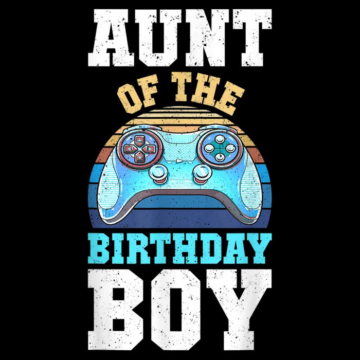 Aunt Of The Birthday Boy Matching Video Gamer Birthday Party Visor