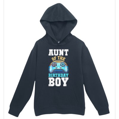 Aunt Of The Birthday Boy Matching Video Gamer Birthday Party Urban Pullover Hoodie