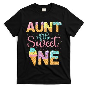 Aunt Of The Sweet One 1st Birthday Ice Cream Lovers T-Shirt