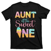 Aunt Of The Sweet One 1st Birthday Ice Cream Lovers T-Shirt