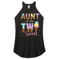 Aunt Of The Two Sweet Birthday Ice Cream Two Year old Women's Perfect Tri Rocker Tank