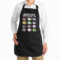 Axolotls Of The World Kawaii Types Of Axolotl Fish Amphibian Apron