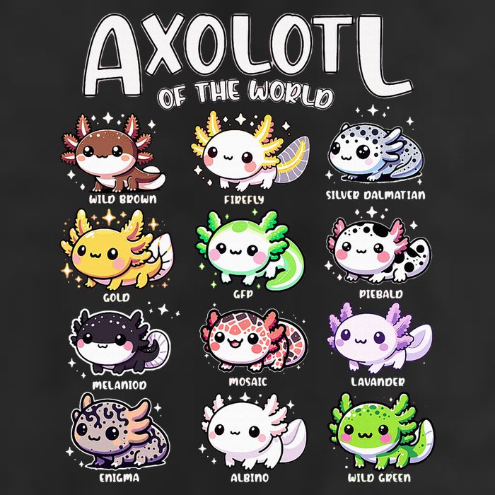 Axolotls Of The World Kawaii Types Of Axolotl Fish Amphibian Tumbler