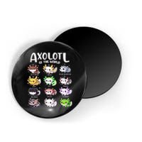 Axolotls Of The World Kawaii Types Of Axolotl Fish Amphibian Magnet