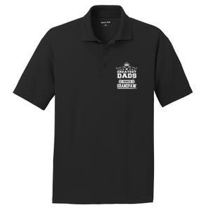 Awesome Only The Greatest Dads Get Promoted To Grandpaw Gift PosiCharge RacerMesh Polo