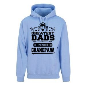 Awesome Only The Greatest Dads Get Promoted To Grandpaw Gift Unisex Surf Hoodie