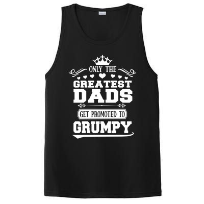 Awesome Only The Greatest Dads Get Promoted To Grumpy Great Gift PosiCharge Competitor Tank