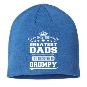 Awesome Only The Greatest Dads Get Promoted To Grumpy Great Gift Sustainable Beanie