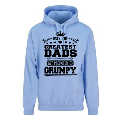 Awesome Only The Greatest Dads Get Promoted To Grumpy Great Gift Unisex Surf Hoodie