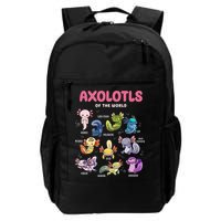Axolotls Of The World Animals Kawaii Backpack