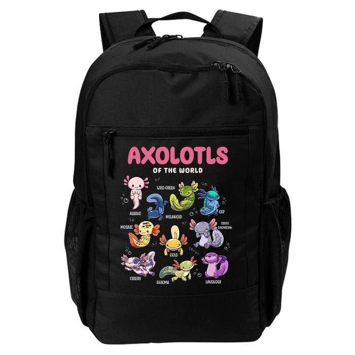 Axolotls Of The World Animals Kawaii Backpack