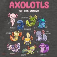 Axolotls Of The World Animals Kawaii Vector Backpack
