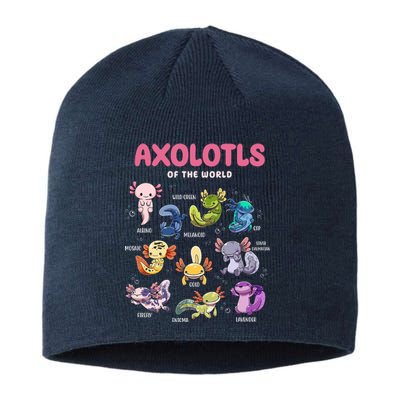 Axolotls Of The World Animals Kawaii Sustainable Beanie