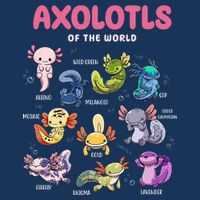 Axolotls Of The World Animals Kawaii Infant Baby Jersey Bodysuit