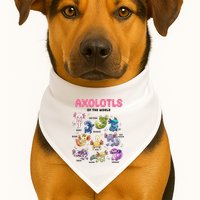 Axolotls Of The World Animals Kawaii USA-Made Doggie Bandana