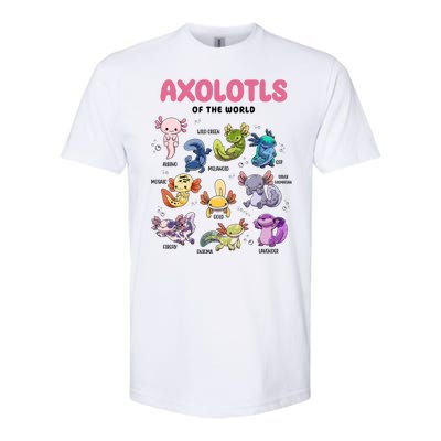 Axolotls Of The World Animals Kawaii Softstyle CVC T-Shirt