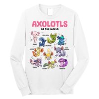 Axolotls Of The World Animals Kawaii Long Sleeve Shirt